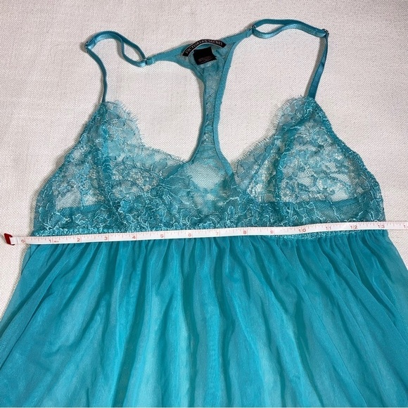 VICTORIA'S SECRET | Blue Sheer Lace Babydoll Lingerie - Picture 11 of 14